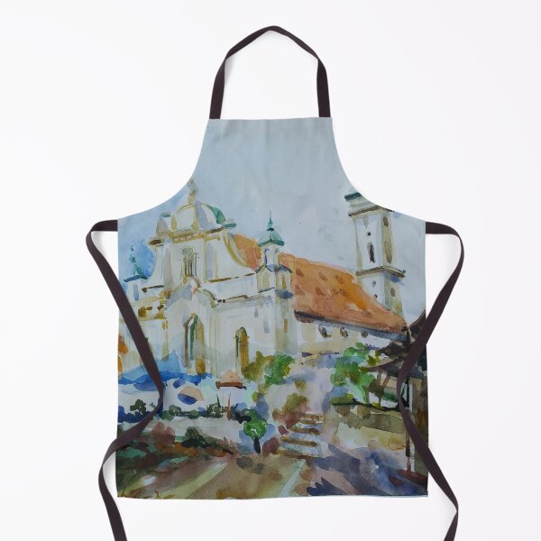 Item preview, Historic Munich Church Watercolor Landscape designed and sold by Mariamoart.