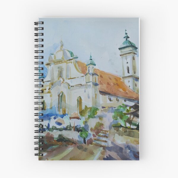 Item preview, Historic Munich Church Watercolor Landscape designed and sold by Mariamoart.