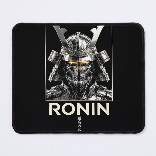 Item preview, Ronin Cyber Samurai Liquid Chrome Aesthetic Tee designed and sold by RajaArtDesign.