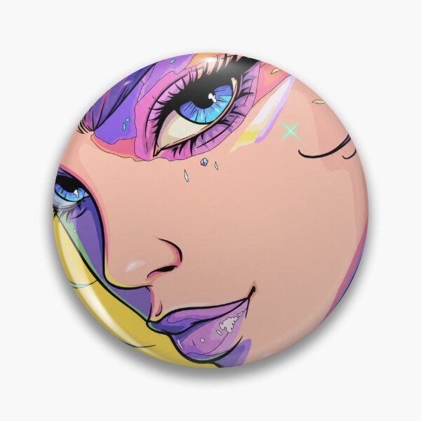 Item preview, Colorful Fantasy Makeup Art | Vibrant Beauty Portrait Illustration | Glamour Face Design designed and sold by GarnerSupplyCo.