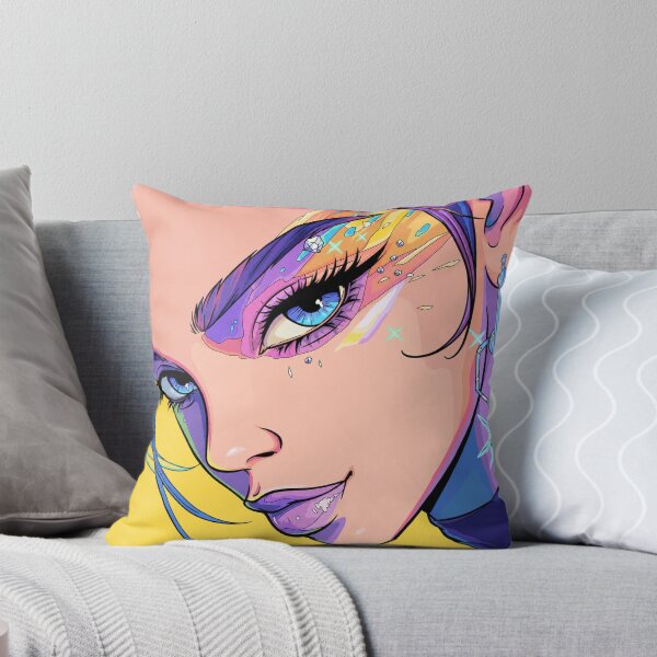 Item preview, Colorful Fantasy Makeup Art | Vibrant Beauty Portrait Illustration | Glamour Face Design designed and sold by GarnerSupplyCo.