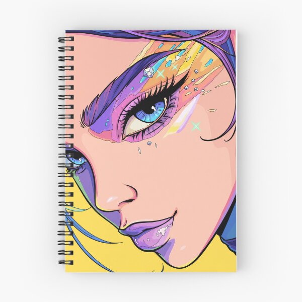 Item preview, Colorful Fantasy Makeup Art | Vibrant Beauty Portrait Illustration | Glamour Face Design designed and sold by GarnerSupplyCo.