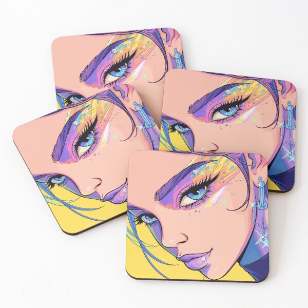 Item preview, Colorful Fantasy Makeup Art | Vibrant Beauty Portrait Illustration | Glamour Face Design designed and sold by GarnerSupplyCo.