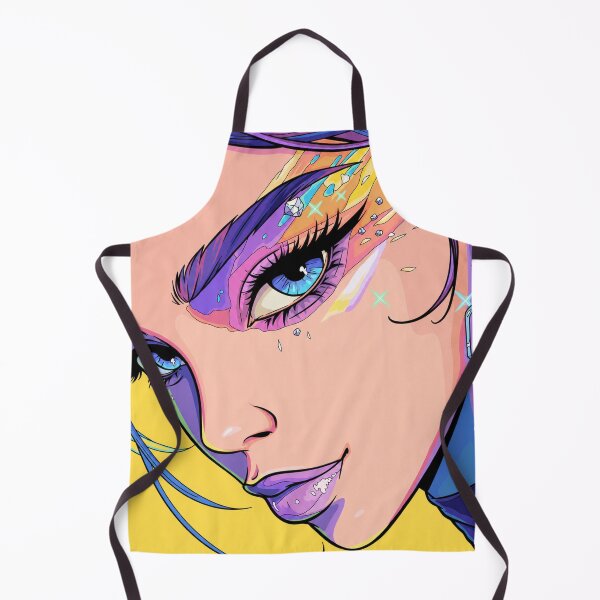 Item preview, Colorful Fantasy Makeup Art | Vibrant Beauty Portrait Illustration | Glamour Face Design designed and sold by GarnerSupplyCo.