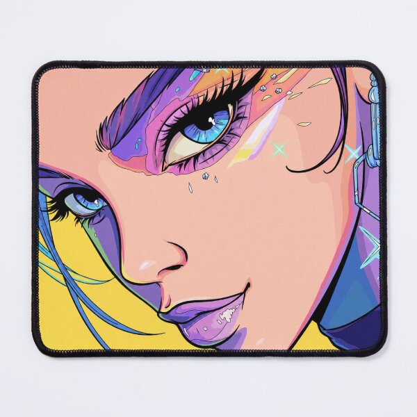 Item preview, Colorful Fantasy Makeup Art | Vibrant Beauty Portrait Illustration | Glamour Face Design designed and sold by GarnerSupplyCo.