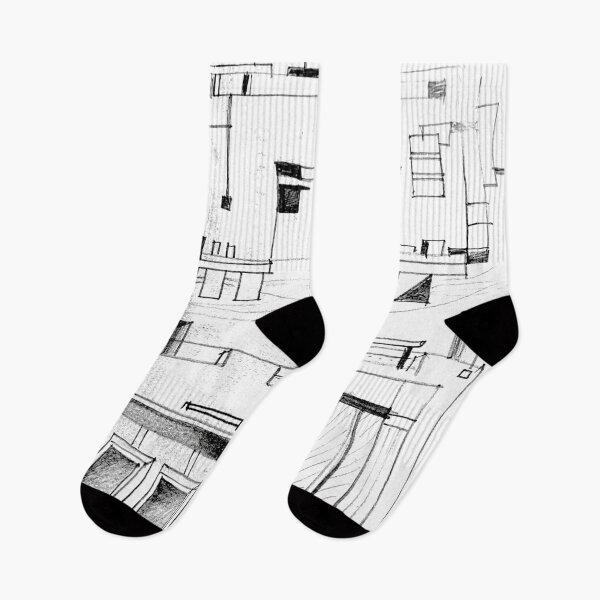 Item preview, house elevation+plan abstract designed and sold by Tereza Pilar  Art.