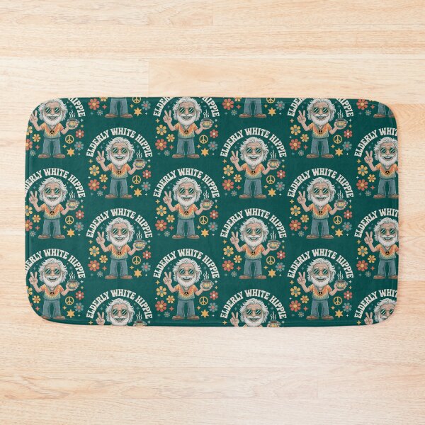 Item preview, Elderly White Hippie Retro Design  Peace And Love Vintage Style designed and sold by GwynJohnsonzx.