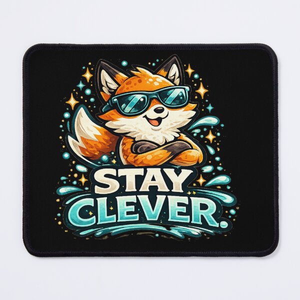 Item preview, Stay Clever Fox – Cool Smart Animal designed and sold by ArtisticHeart21.