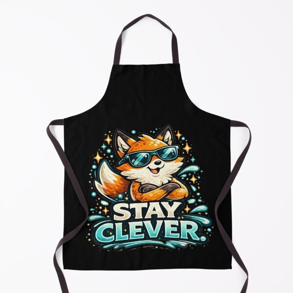Item preview, Stay Clever Fox – Cool Smart Animal designed and sold by ArtisticHeart21.