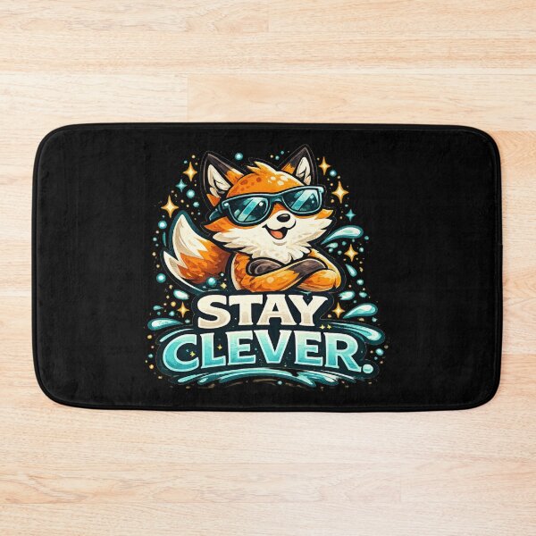 Item preview, Stay Clever Fox – Cool Smart Animal designed and sold by ArtisticHeart21.