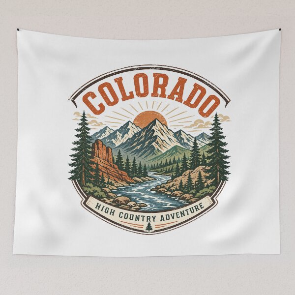 Item preview, Colorado High Country Adventure Mountain Vintage Travel designed and sold by graphic-genie.