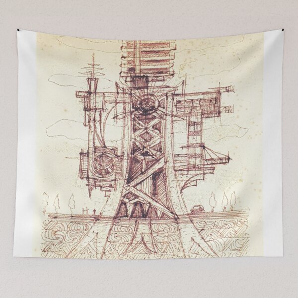 Item preview, torre. torre de habitación. edificio de apartamentos designed and sold by Tereza Pilar Art.