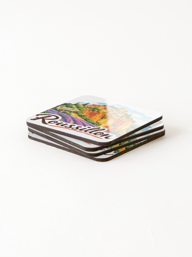 Thumbnail 4 of 5, Coasters (Set of 4), France Roussillon designed and sold by devonclemon.