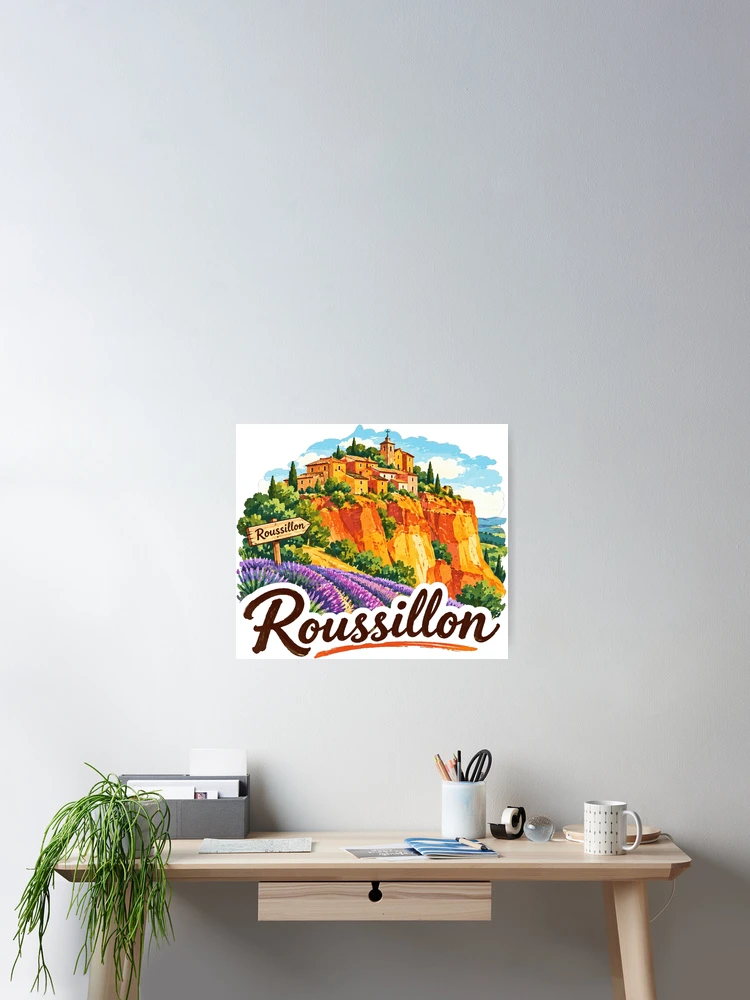 Thumbnail 2 of 3, Poster, France Roussillon designed and sold by devonclemon.