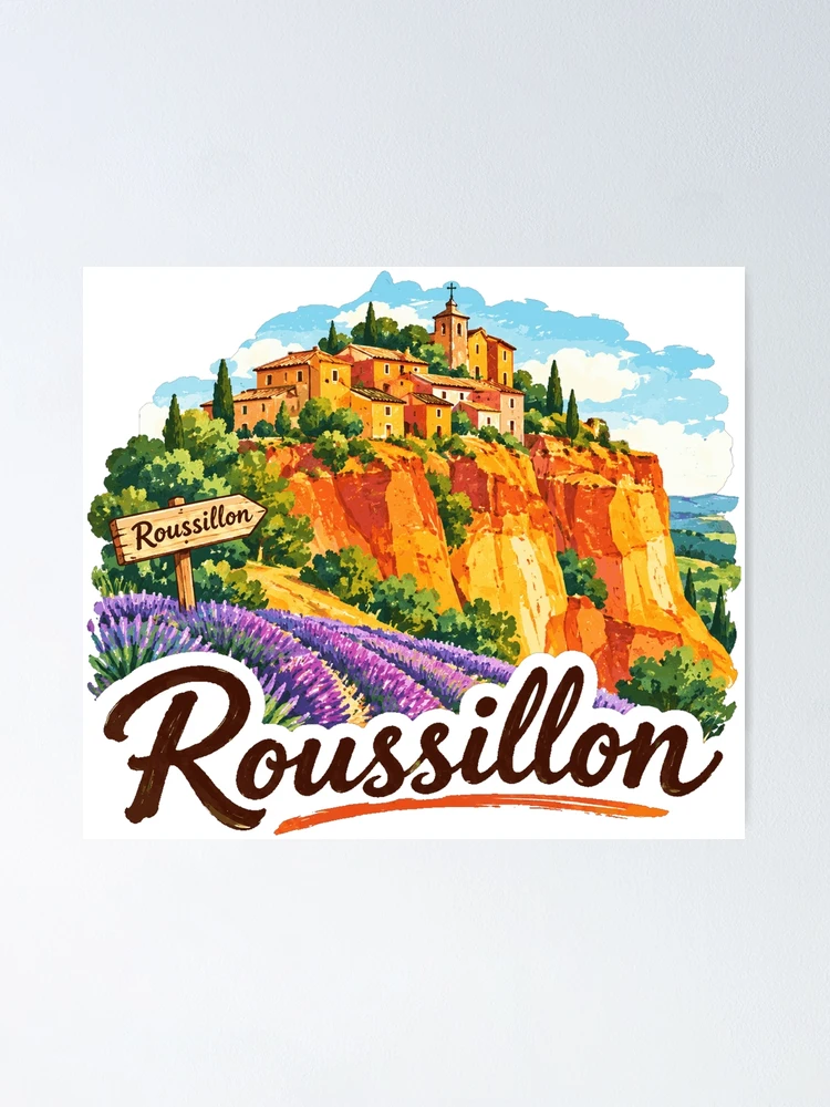 Thumbnail 1 of 3, Poster, France Roussillon designed and sold by devonclemon.