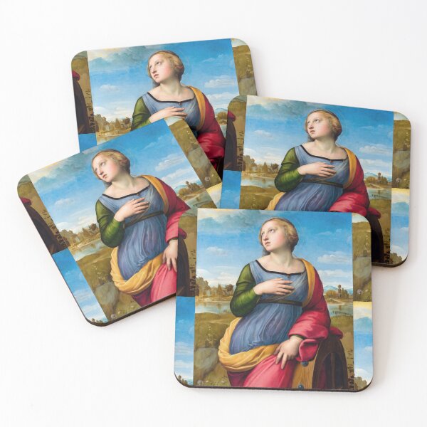Item preview, Saint Catherine of Alexandria Gazing Skyward designed and sold by artofuniverse.