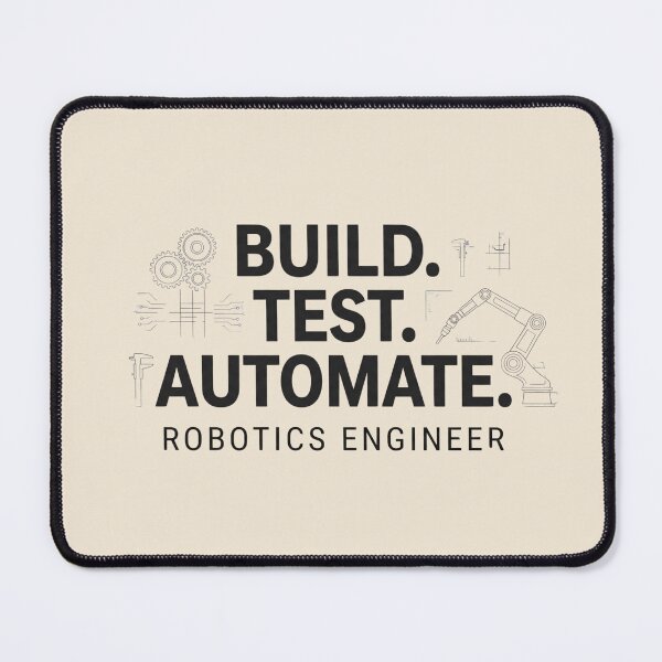 Item preview, Build Test Automate | Robotics Engineer designed and sold by Amr Darwish Graphic designer.