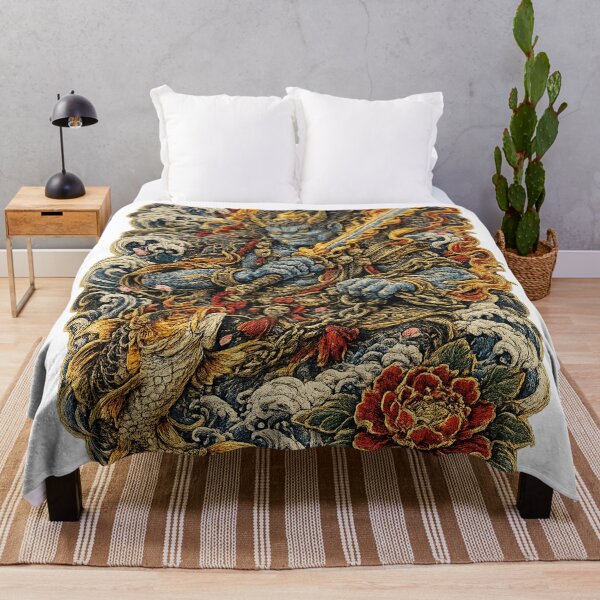 Item preview, Fudō Myōō & Koi – Japanese Buddhist Irezumi designed and sold by TeikunShop.