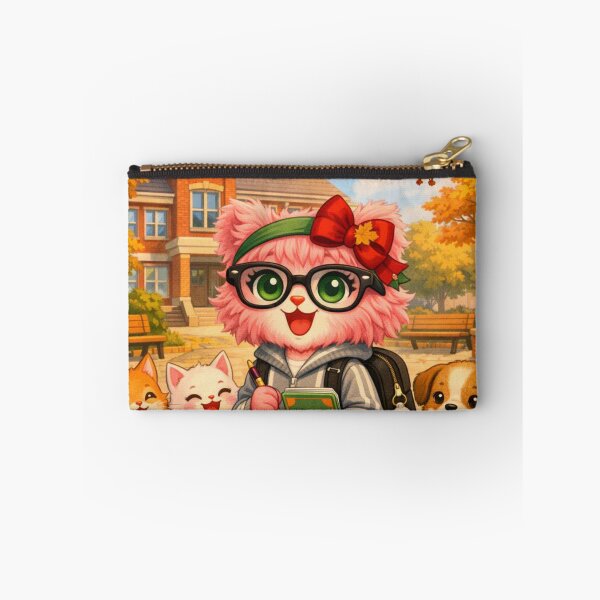 Item preview, Mimi Mew Back to School on Autumn Morning designed and sold by Lalala cute.