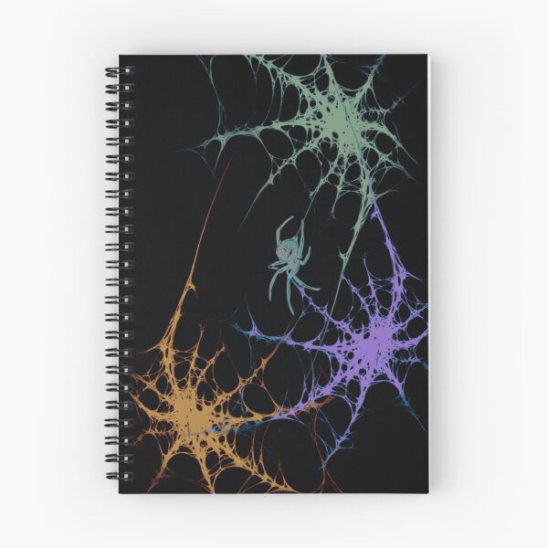 Item preview, Neon Spiderwebs & Spider - Colorful Gothic Grunge Design designed and sold by BrontesWhimsyStore.
