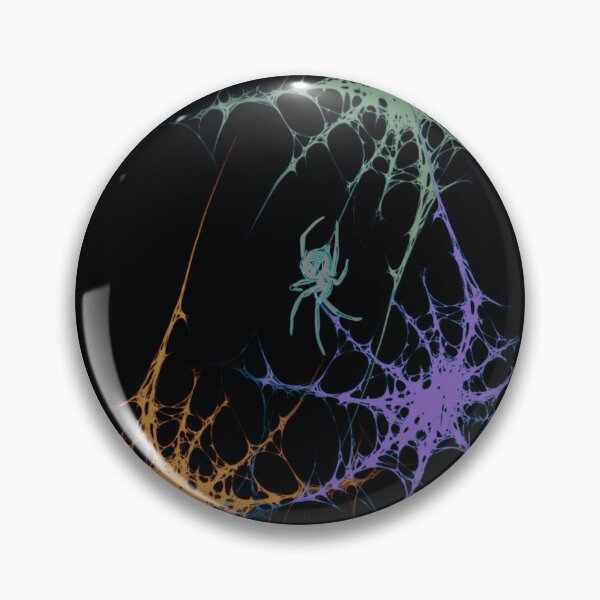 Item preview, Neon Spiderwebs & Spider - Colorful Gothic Grunge Design designed and sold by BrontesWhimsyStore.