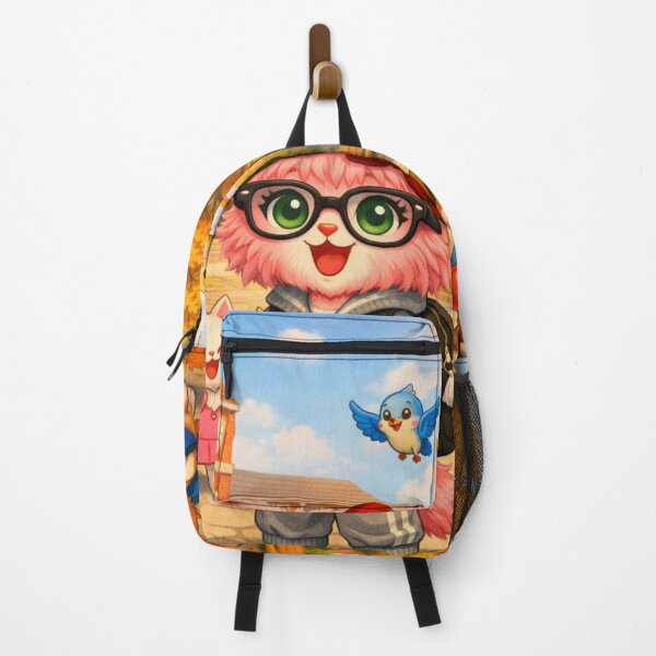 Item preview, Mimi Mew Back to School on Autumn Morning designed and sold by Lalala cute.
