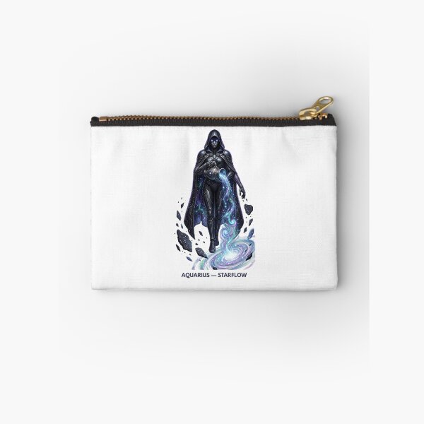 Item preview, Cyber Aquarius Zodiac Starflow Cosmic Symbol designed and sold by CalmFrameArt.