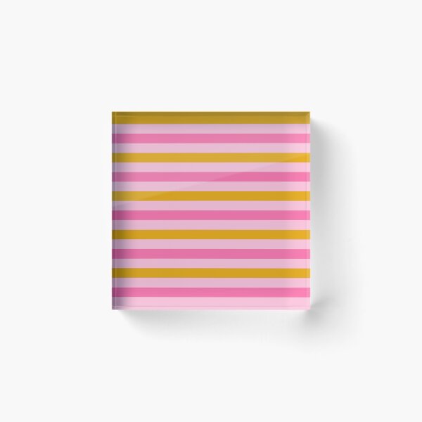 Item preview, Yellow And Pink Stripes Design Pink  designed and sold by PatternTitan.