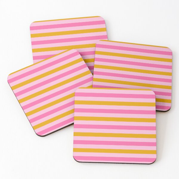 Item preview, Yellow And Pink Stripes Design Pink  designed and sold by PatternTitan.