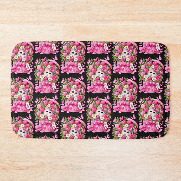 Item preview, Cute Kitten Flower Gift Box – Just For You | Pink Kawaii Floral Design designed and sold by Ishratparween11.