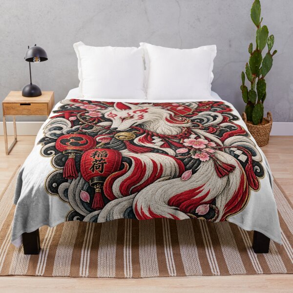 Item preview, White Kitsune – Japanese Irezumi Fox Spirit designed and sold by TeikunShop.