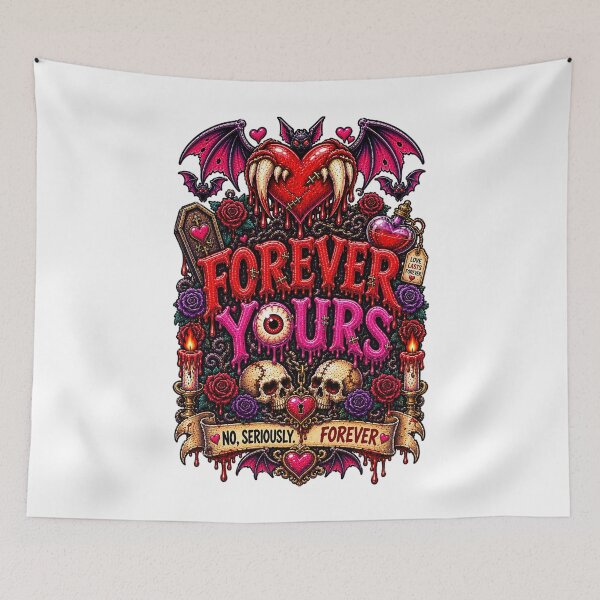 Item preview, DARK LOVE ❤️ - MONSTER ROMANCE COLLETION -  VAMPIRE LOVE -  FOREVER YOURS - NO, SERIOUSLY. FOREVER designed and sold by WheelieGdArt.