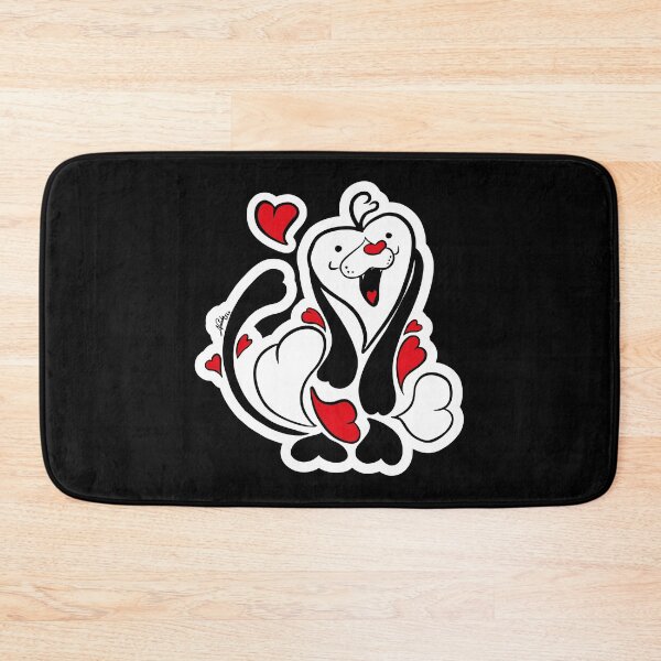 Item preview, Pure heart doggy make with red, black and white hearts designed and sold by Konopikyu.