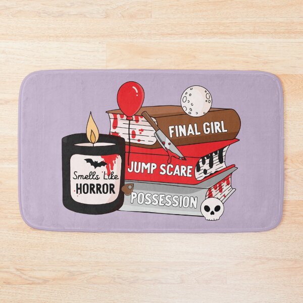 Item preview, Smells Like Horror Spooky Book Stack & Candle designed and sold by BrownHorse90s.