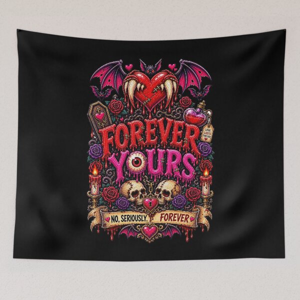 Item preview, DARK LOVE ❤️ - MONSTER ROMANCE COLLETION -  VAMPIRE LOVE -  FOREVER YOURS - NO, SERIOUSLY. FOREVER - v2 designed and sold by WheelieGdArt.