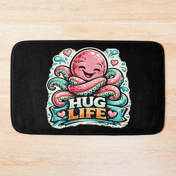 Item preview, Hug Life Octopus – Cute Ocean Love designed and sold by ArtisticHeart21.