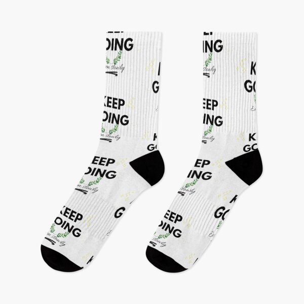 Item preview, Keep Going Even Slowly Motivational Aesthetic Quote designed and sold by SMinimalist613.