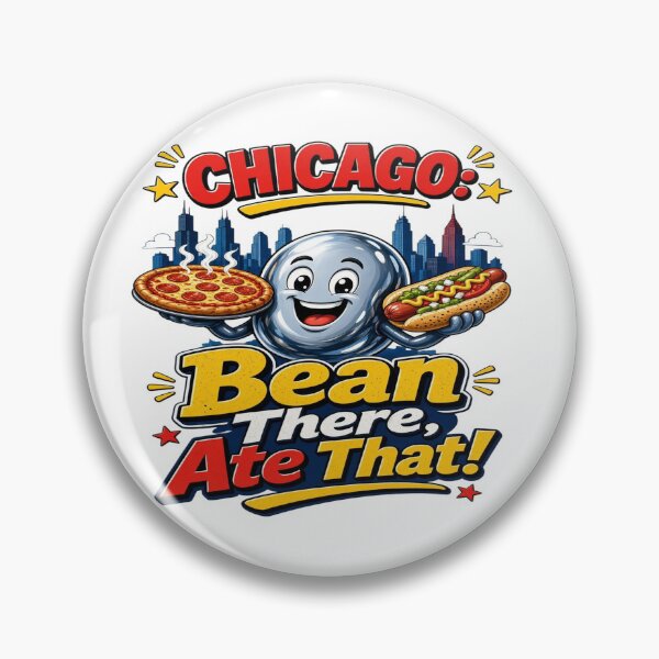 Item preview, Chicago Bean There Ate That Funny Pizza Hot Dog designed and sold by Sushikidsntoddlers.
