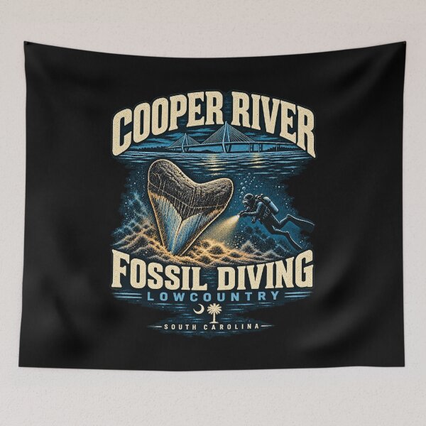 Item preview, Cooper River Scuba Diving for Fossils South Carolina designed and sold by SubtleSplit.
