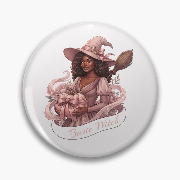 Item preview, Pinkoween Basic Witch with Ribbon Pumpkin & Broom designed and sold by MythicCotton.