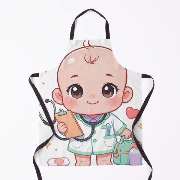 Item preview, Cute Chibi Baby Doctor Cartoon Sticker designed and sold by ChibiPCStudio.
