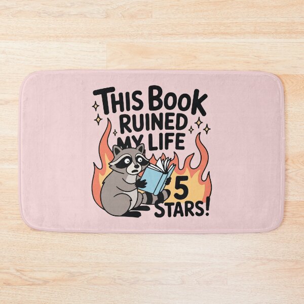 Item preview, This Book Ruined My Life 5 Stars Raccoon Reading Book designed and sold by BrownHorse90s.