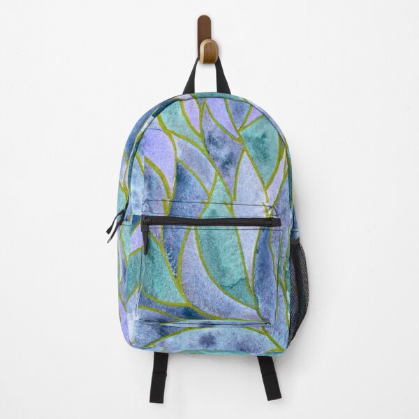 Item preview, Aqua Lavender Botanical Abstract Watercolour Print | The Shape of Growing designed and sold by ArithraStudio.