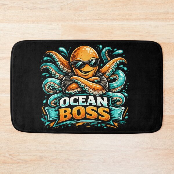 Item preview, Ocean Boss Octopus – Cool Sea Creature designed and sold by ArtisticHeart21.