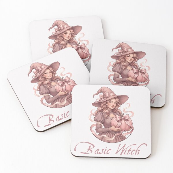 Item preview, Pastel Pinkoween Basic Witch Holding Ribbon Pumpkin designed and sold by MythicCotton.