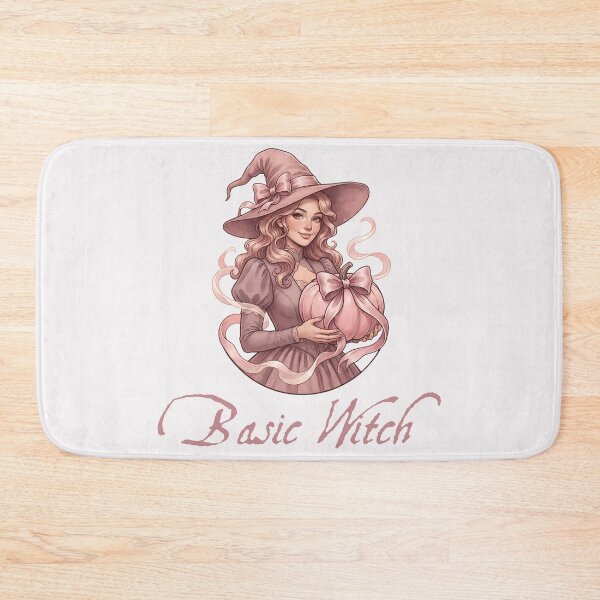 Item preview, Pastel Pinkoween Basic Witch Holding Ribbon Pumpkin designed and sold by MythicCotton.