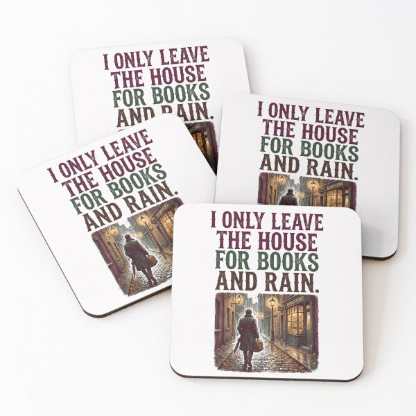 Item preview, I Only Leave The House For Books And Rain designed and sold by SignumShop.