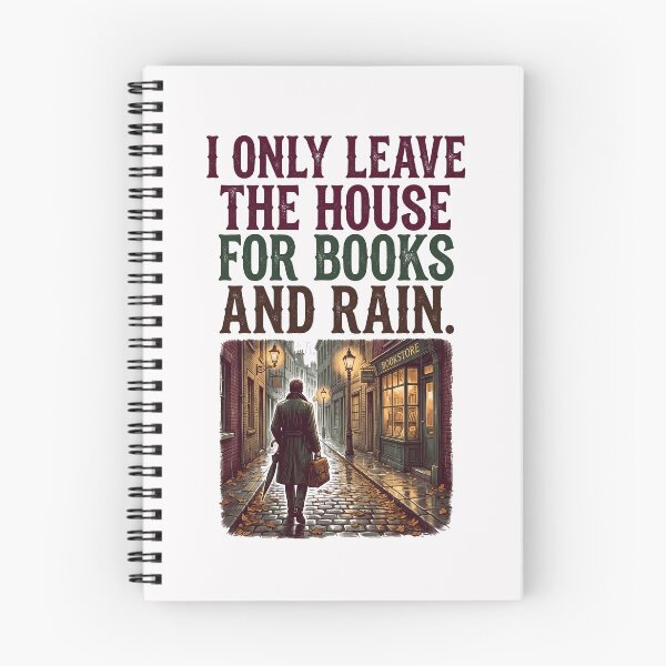 Item preview, I Only Leave The House For Books And Rain designed and sold by SignumShop.