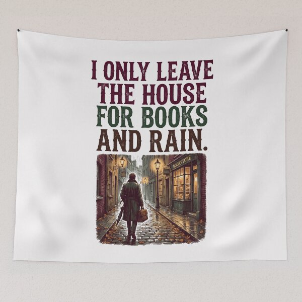 Item preview, Solo salgo de casa para leer libros y cuando llueve. designed and sold by SignumShop.