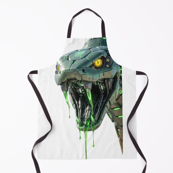 Item preview, Cyber Venom Snake - Neon Green Mecha Serpent designed and sold by EvolutionMerch.